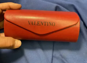 Valentino Sunglasses Case Red Carry Case - Picture 1 of 8