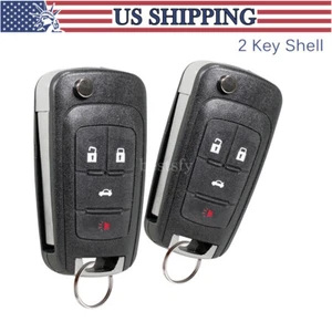 2 carcasas de llavero abatible remoto para GMC Terrain 2010 2011 2012 2013 2014 2015 2016 - Imagen 1 de 9