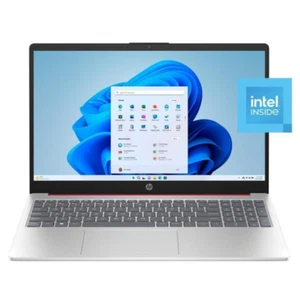 HP 15 Laptop 15.6" HD Pentium Quad-Core N200 8GB 128GB SSD Webcam Win11 Home Red - Picture 1 of 7