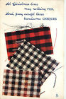 Tuck Postcard Limerick C 46 Christmas Cheques Plaid Swatches