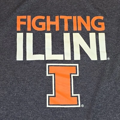 Camiseta Fighting Illini Chicago Manga Larga Hombre Mediu Sección 101 Majestuosa Foto 1 de 4