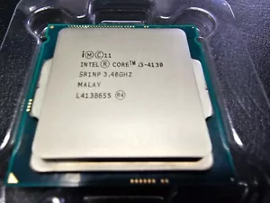 Intel Core i3-4130, SR1NP 3.40GHz, LGA1150 Socket, 2C/4T, 3MB Cache, Desktop CPU - Picture 1 of 2