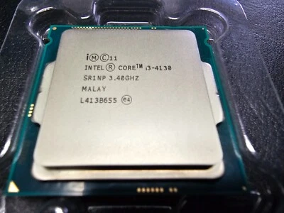 Intel Core i3-4130, SR1NP 3.40GHz, LGA1150 Socket, 2C/4T, 3MB Cache, Desktop CPU - Image 1 of 2