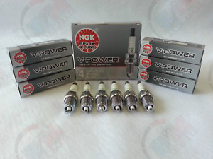 6-New NGK V-Power Copper Spark Plugs TR551  #2683 Made in Japan 
