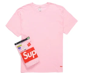 Camiseta Supreme Tagless (Pack de 2) Rosa Talla L (Nueva) - Imagen 1 de 3