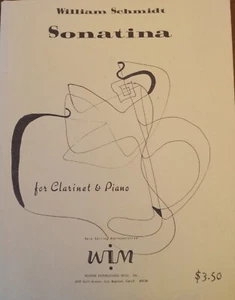 Schmidt, W. Sonatina for Clarinet & Piano - Picture 1 of 7