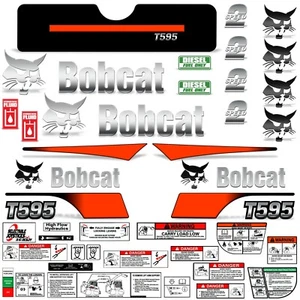 Decal Kit fits Bobcat T595 Track Skid Steer T 595 Loader Sticker Wrap 7yr Vinyl - Picture 1 of 3
