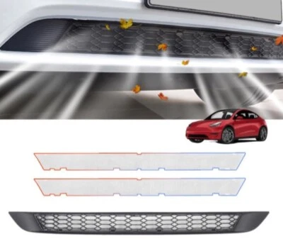 Malla de parrilla delantera apta para Tesla Modelo Y, actualización 3 capas integrada 2021 - 2024 Foto 1 de 4
