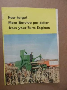 c.1950s Champion Spark Plug Farm Engine Tractor Brochure Vintage Original - Picture 1 of 4