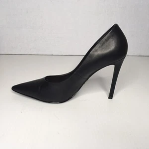 Steve Madden Leather Eden Black Womens High Heels Size 9 - Picture 1 of 11