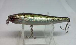 Megabait Pencil MINNOW Olive Green Holo 3 1/2" Topwater/Surface Fishing Lure - Picture 1 of 7