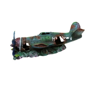 Fish Tank Submarine Aquarium Plane Fish Tank Resin Betta Fish Accessories - Picture 1 of 12