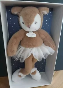 NIB Doudou Et Compagnie Paris Super Soft Plush Ballerina Fawn Deer Lovey - RARE - Picture 1 of 6