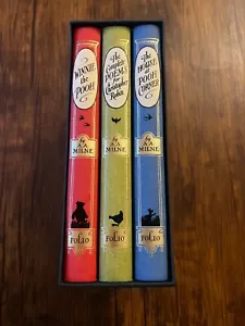 Folio Society The Complete Winnie The Pooh By A.A Milne 3 Vol Set 1st Printing - Picture 1 of 19