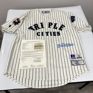 Whitey Ford Signed Heavily Inscribed Binghamton Triplets Minor League Jersey JSA - Picture 1 of 11