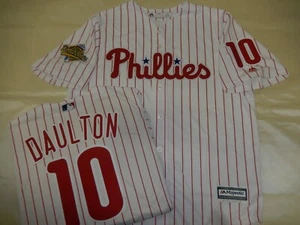 Camiseta de béisbol Majestic Phillies Darren Daulton 1993 Serie Mundial 20114 nueva con etiquetas - Imagen 1 de 1