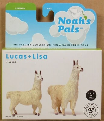 Figuras de animales salvajes Noah's Pals "Lucas & Lisa" llama 1:24 nuevas en caja Foto 1 de 2