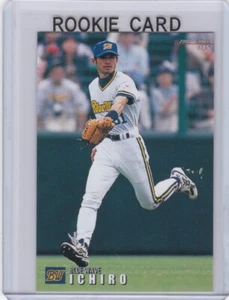 ICHIRO SUZUKI ROOKIE CARD 2000 Calbee RARE BLUE WAVE RC Japan Baseball MARINERS! - Picture 1 of 2