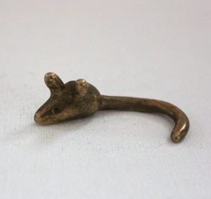 Maus Tier Figur Messing 18g Bosse Baller animal brass Miniatur alt vintage - Picture 1 of 4
