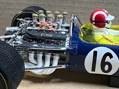 Lotus Type 49 1968 GP of Spain, #16 Jo Siffert, 1:18 Exoto Model GPC97004. NEW. - Image 1 of 4