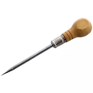 4" Bradawl Tool Wooden Handle Scribing Hole Starter Pinching Carpentry Carpenter - Picture 1 of 1