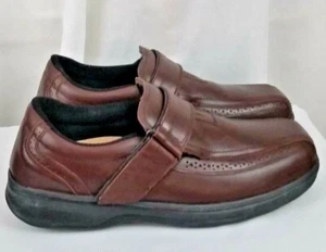 Ortho Feet diabetic orthotic brown leather strap mens shoes SZ 11 M - Picture 1 of 8