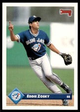 1993 Donruss Baseball Card Eddie Zosky Toronto Blue Jays #57
