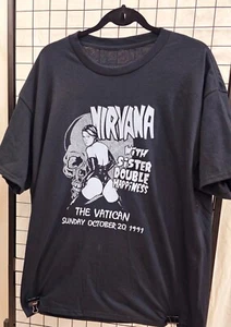 Nirvana 91 'Vatican Huston TX Cotton T -Shirt XL - Picture 1 of 1