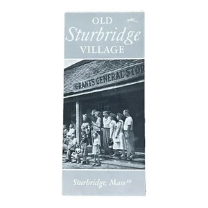 Vintage Old Sturbridge Village Massachusetts Travel Tourist Brochure Pamphlet - Picture 1 of 5