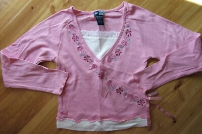 Skechers L Niñas Teniente Rosa/Blanco Inserto L/S Algodón/Acrílico ¡NUEVO LINDO! Foto 1 de 3