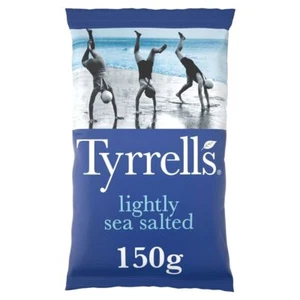 Tyrrells 150g Lightly Sea Salted Sharing Crisps | Pack of 2 - Picture 1 of 3