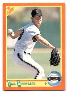 Eric Gunderson 1990 Score Rookie & Traded #99T San Francisco Giants BASEBALL