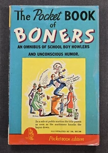 The Pocket Book of Boners Dr. Seuss 1943 October 16th Printing Great Condition - Bild 1 von 11