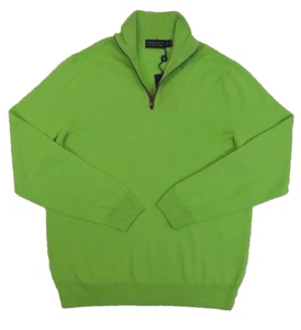 $175 Polo GOLF Ralph Lauren 100% Merino Wool 1/2 Zip Mockneck Sweater Jumper S - Picture 1 of 9