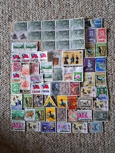72 X Assorted Stamps China/Malaya, mostly Off Paper Used. - Picture 1 of 3