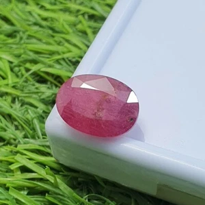 8.71 Ct Natural Mozambique Red Ruby Oval Cut AAA Quality Loose Gemstone 13x9.7MM - Picture 1 of 12