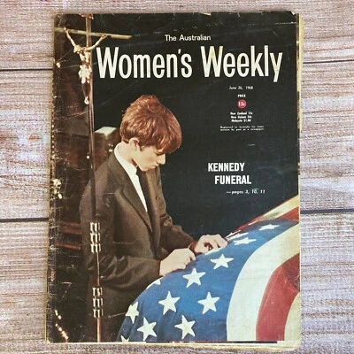 The Australian Women’s Weekly June 26, 1968 ~ Kennedy Funeral Cover ~ JFK - Image 1 of 4