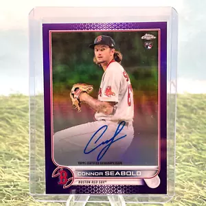 Connor Seabold -2022 Topps Chrome- RIFRATTORE VIOLA -RC ON-CARD AUTO SP /250 - Foto 1 di 2