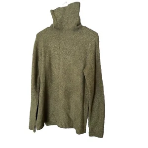J.CREW Women's Extra Soft Turtleneck Sweater Medium Heather Green - Picture 1 of 7