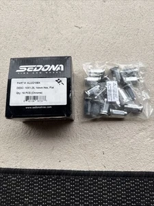 Sedona ALUG15BX, 57-94122 Flat 10mm x 1.25 Flat Lug Nuts Qty 16 NOS - Foto 1 di 4