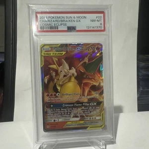 Charizard & Braixen GX 22/236 Sm-Cosmic Eclipse Holo - Picture 1 of 10
