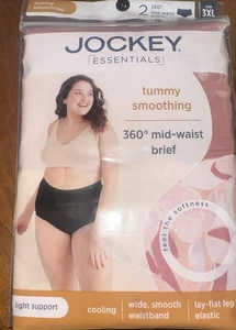 Paquete de 2 calzoncillos Jockey para mujer 3XL suavizantes de abdomen 360 cintura media enfriamiento suave - Imagen 1 de 4