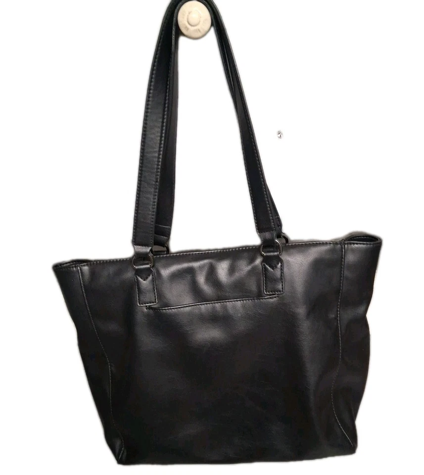 Bolso de Hombro Simply Vera Wang Negro Cuero Sintético Trabajo Bolso Cartera Foto 1 de 4