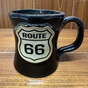 Deneen Pottery Route 66 Handthrown Coffee Mug Made In USA 2018 - Picture 1 of 8