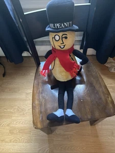 1991 Vintage Mr. Peanut 26 Zoll Plüsch mit Schal, Stock und Zylinder. TOP ZUSTAND - Bild 1 von 5