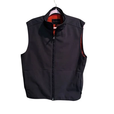 Banana Republic Fleece Vest Mens Size Large Gray Full Zip Outdoor Hiking Golf - Image 1 of 4