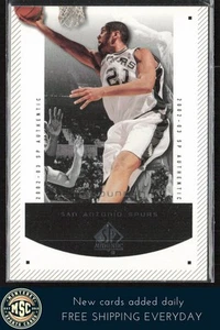 Tim Duncan 2002-03 SP Auténtico #82 San Antonio Spurs - Imagen 1 de 2