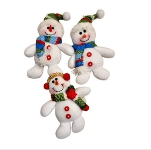 3pc. Stuffed Snowman Made by Kraftee New - Picture 1 of 7