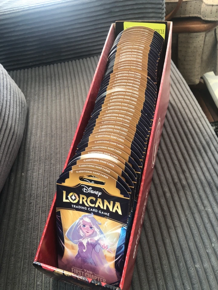 48X DISNEY LORCANA THE FIRST CHAPTER SLEEVED BOOSTER PACK ART SET LOT SEALED - Image 1 of 1