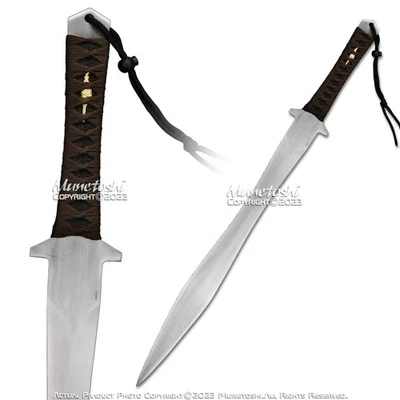 Espada funcional 34” Gladius facão espartano 1060 aço carbono afiada ponta completa - Imagem 1 de 4